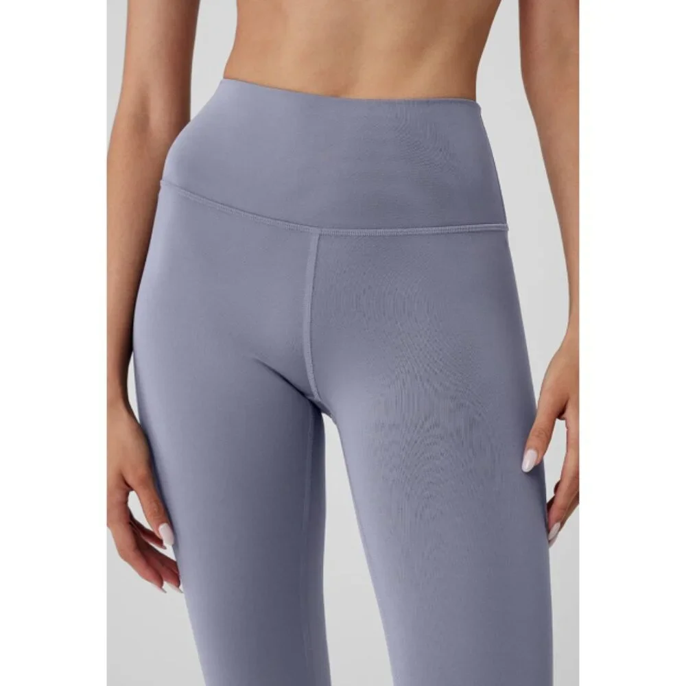 Alo High-Waist Airlift Leggings Fog Hi-Rise Waisted Tights Full-Length Skinny S